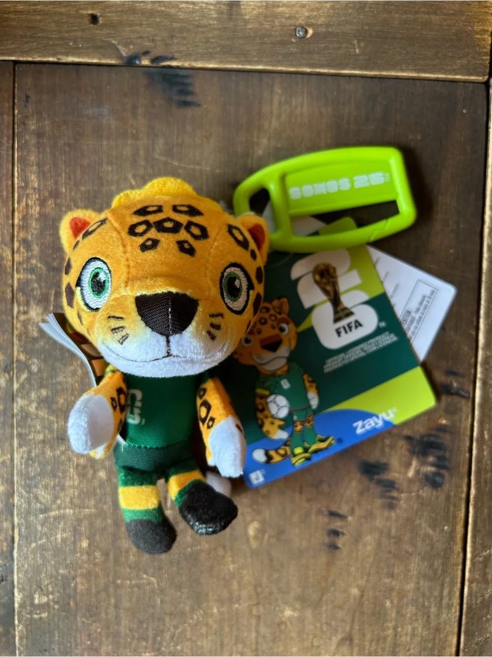 NEW Zayu Jaguar FIFA World Cup 2026 mascot official plush keychain